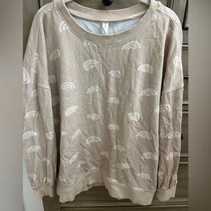 Elegant Beige Patterned Women's Sweater